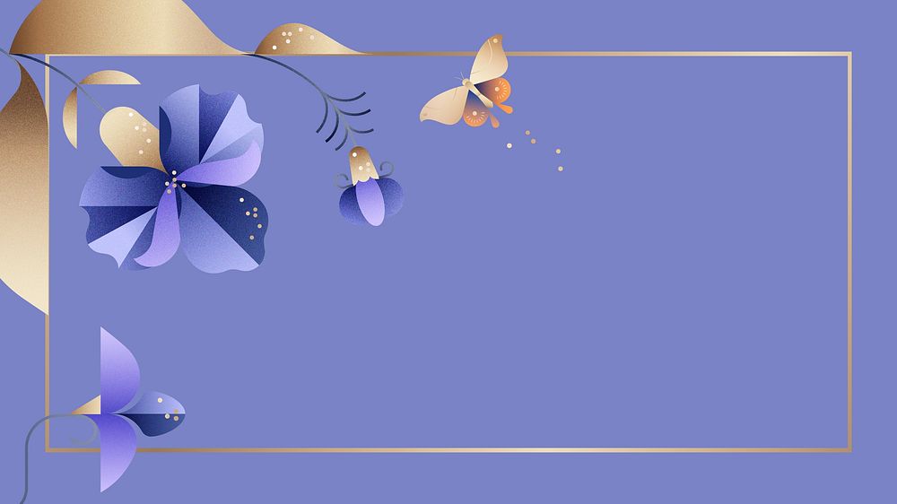 Purple iris floral desktop wallpaper