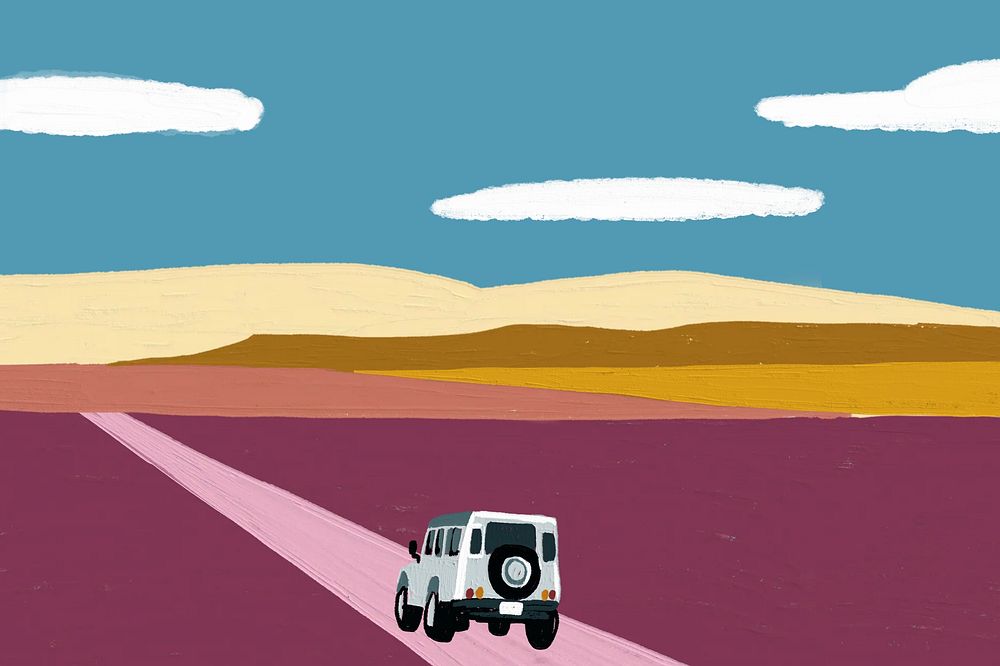 Minimal off-road journey background, acrylic texture design