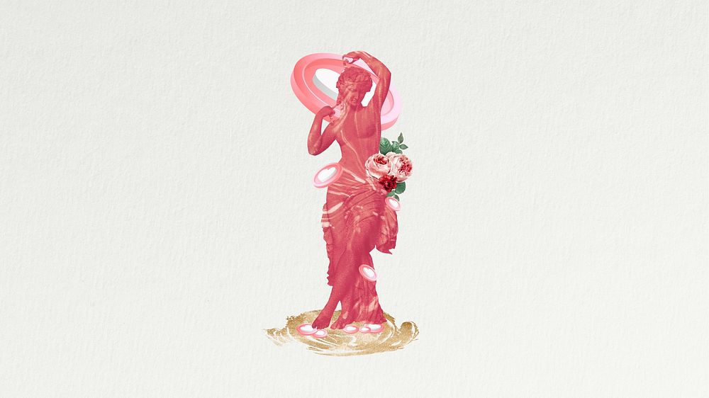 Venus statue social media love concept , desktop wallpaper