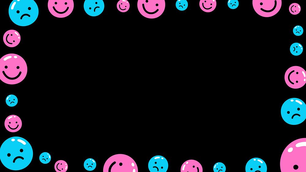 Colorful emoticon frame HD wallpaper | Free Photo - rawpixel