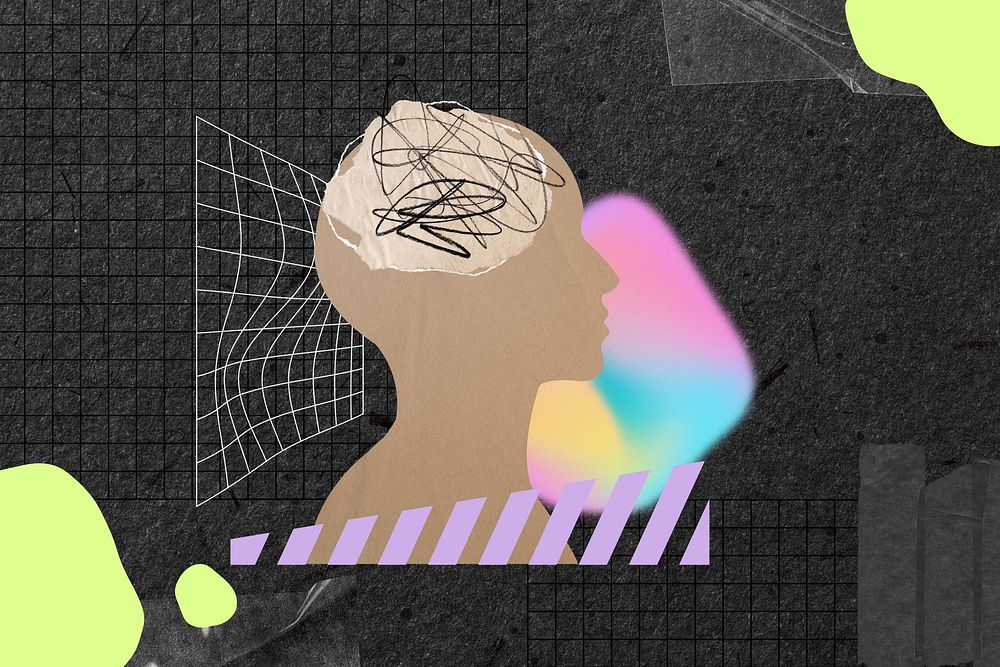 Scribbled brain, mental health remix