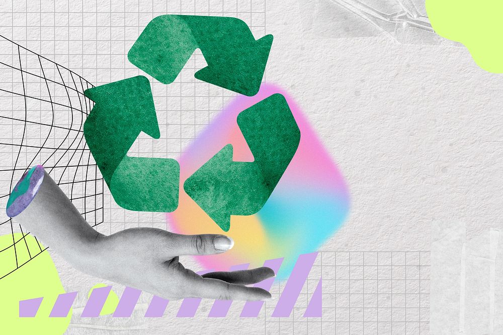 Creative recycling remix, environment graphics