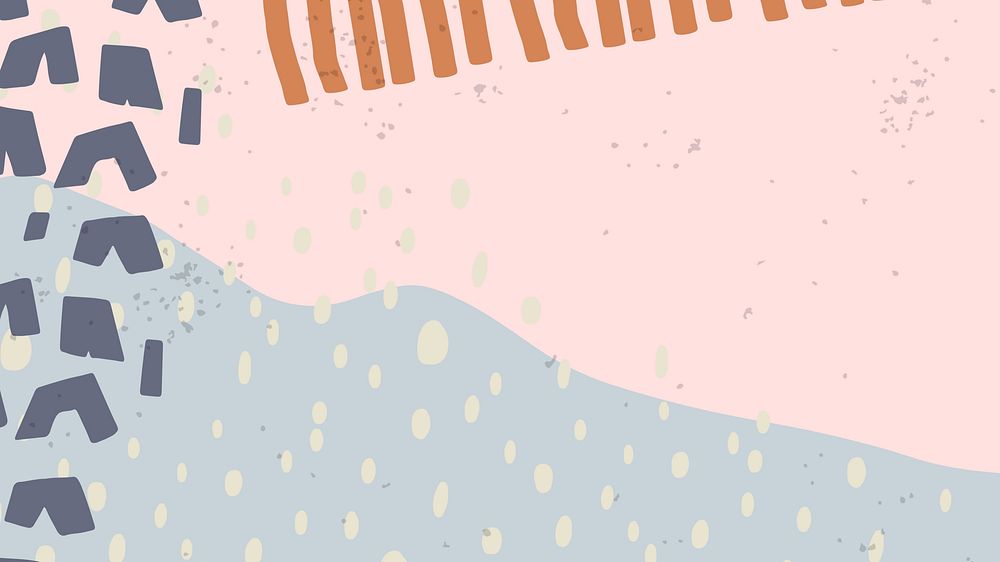 Cute memphis pastel desktop wallpaper