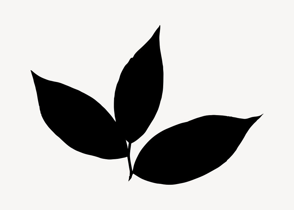 Silhouette leaf illustration vector