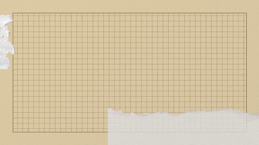 Brown cutting mat desktop wallpaper, grid patterned design