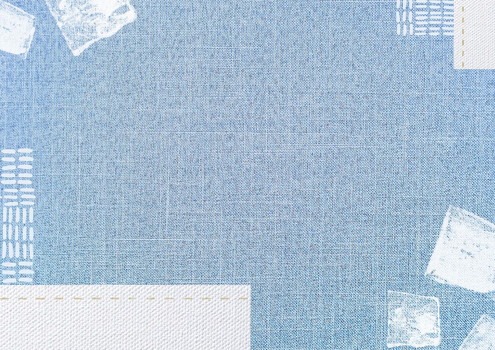 Blue canvas textured background