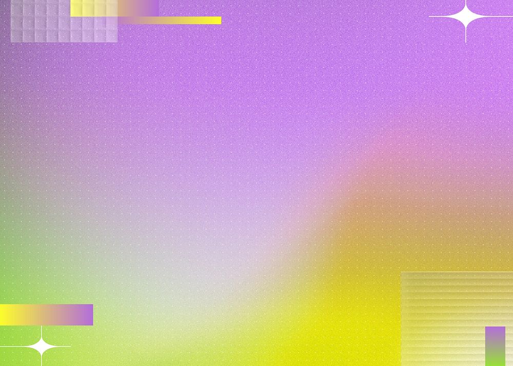 Purple abstract background, yellow wave border