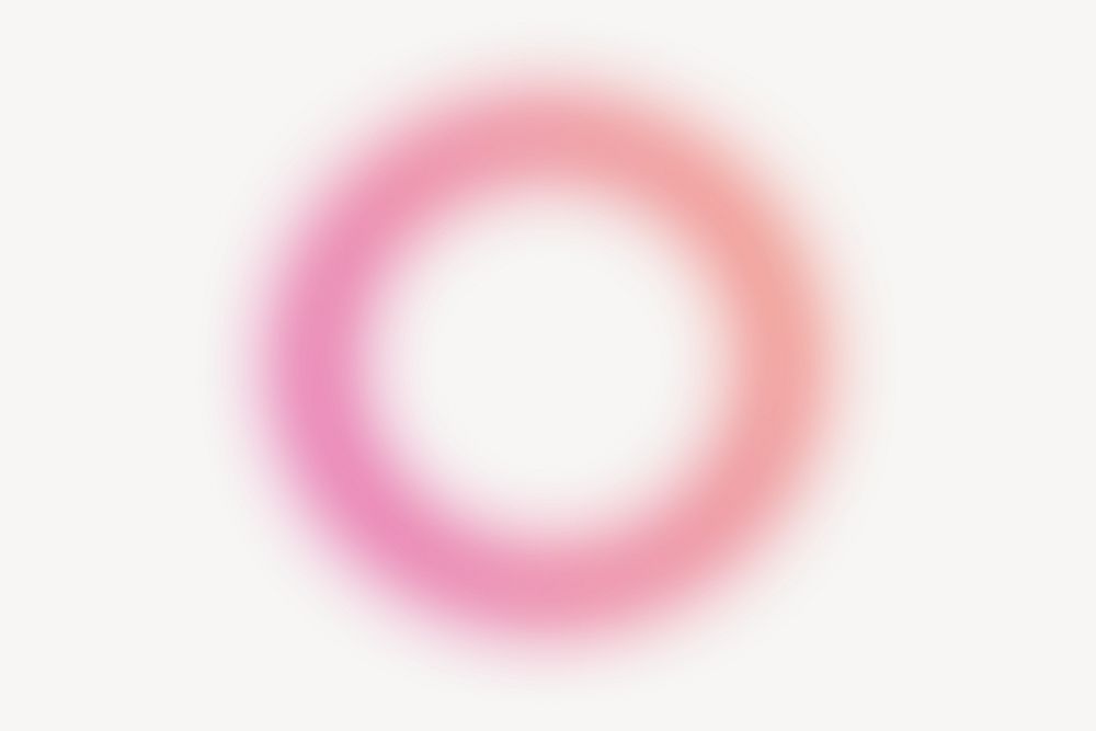 Pink gradient ring background, blurry design