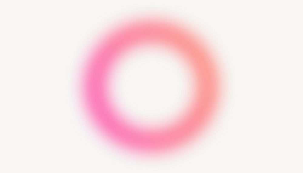 Pink gradient ring background, blurry design