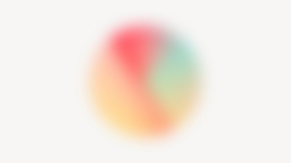 Gradient circle desktop wallpaper, blurry design