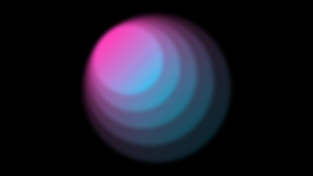 Pink gradient circle desktop wallpaper, abstract design