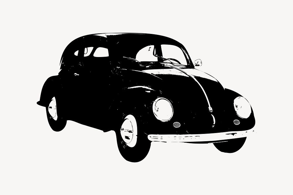 Vintage car clip art vector. Free public domain CC0 image.