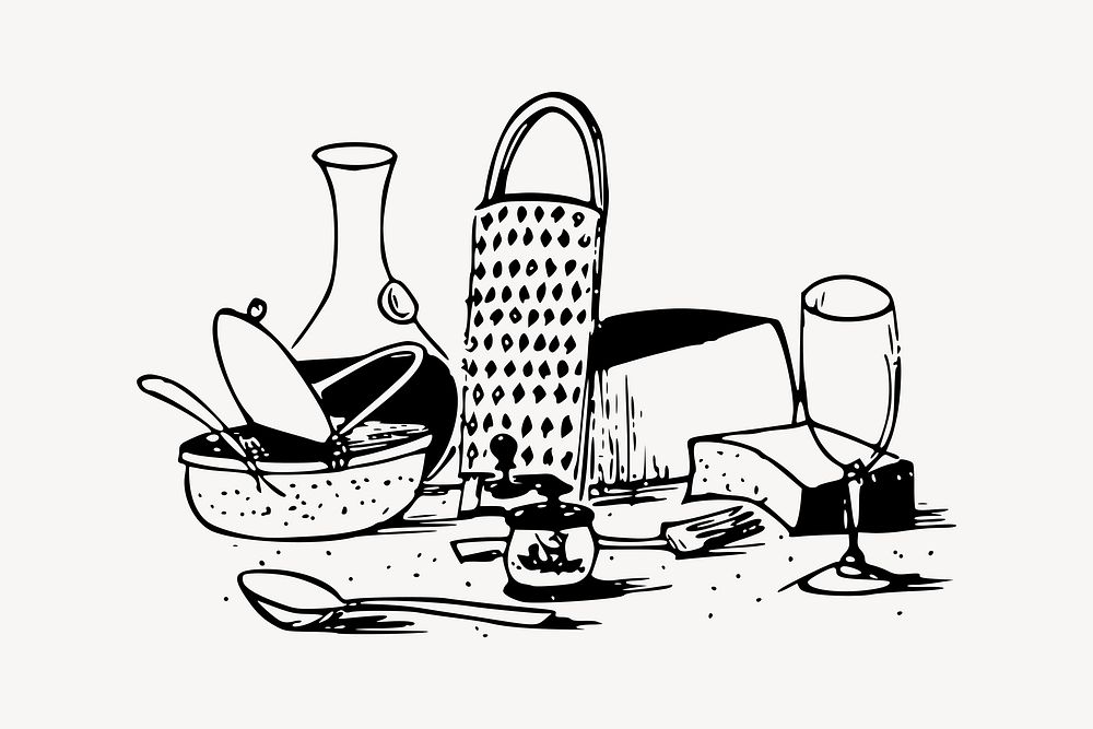 Italian food  clip art vector. Free public domain CC0 image.