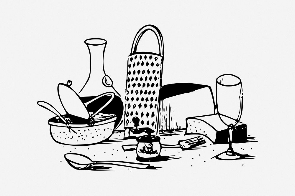 Italian food  clip  art. Free public domain CC0 image. 