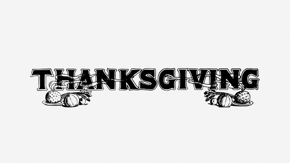 Thanksgiving clipart vector. Free public domain CC0 image.