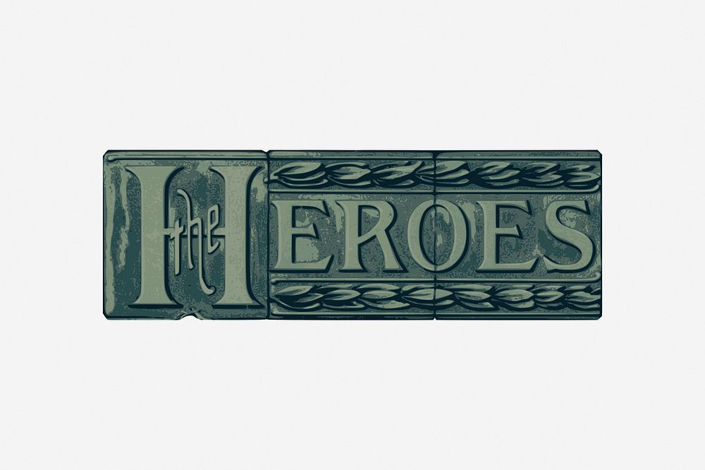 The Heroes plate illustration. Free public domain CC0 image.