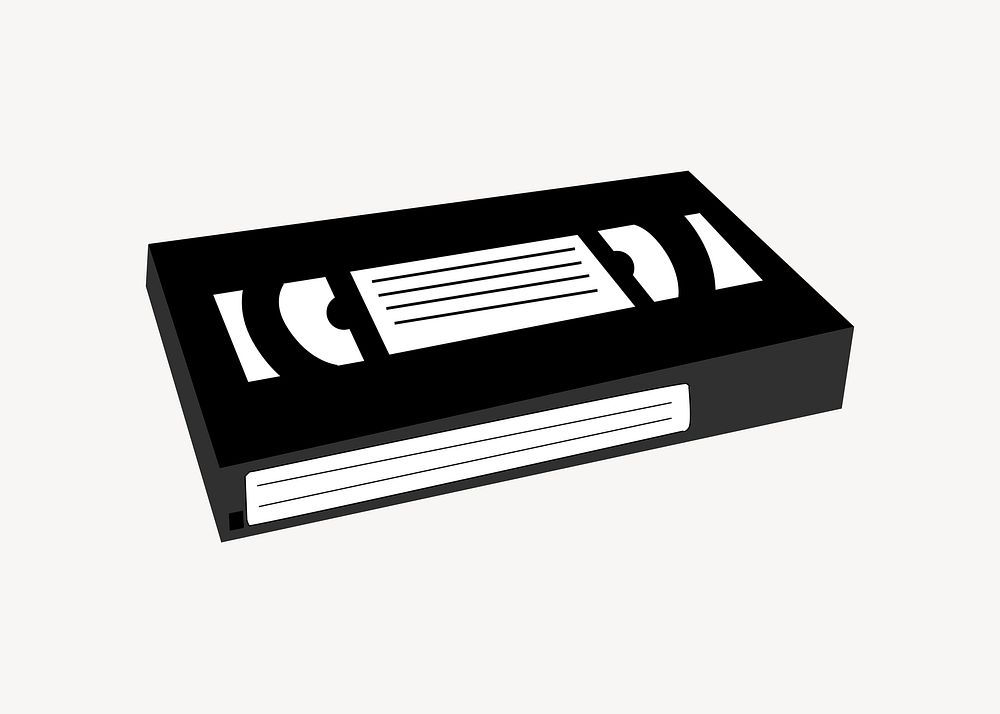 Video tape illustration vector. Free public domain CC0 image.