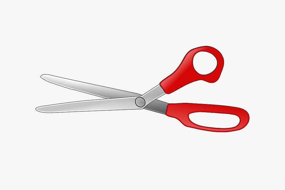 Scissors illustration psd. Free public domain CC0 image.