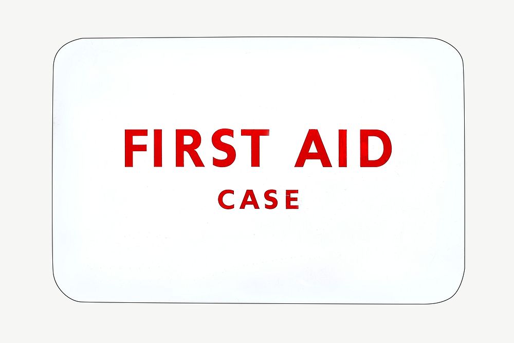 First aid case isolated object psd