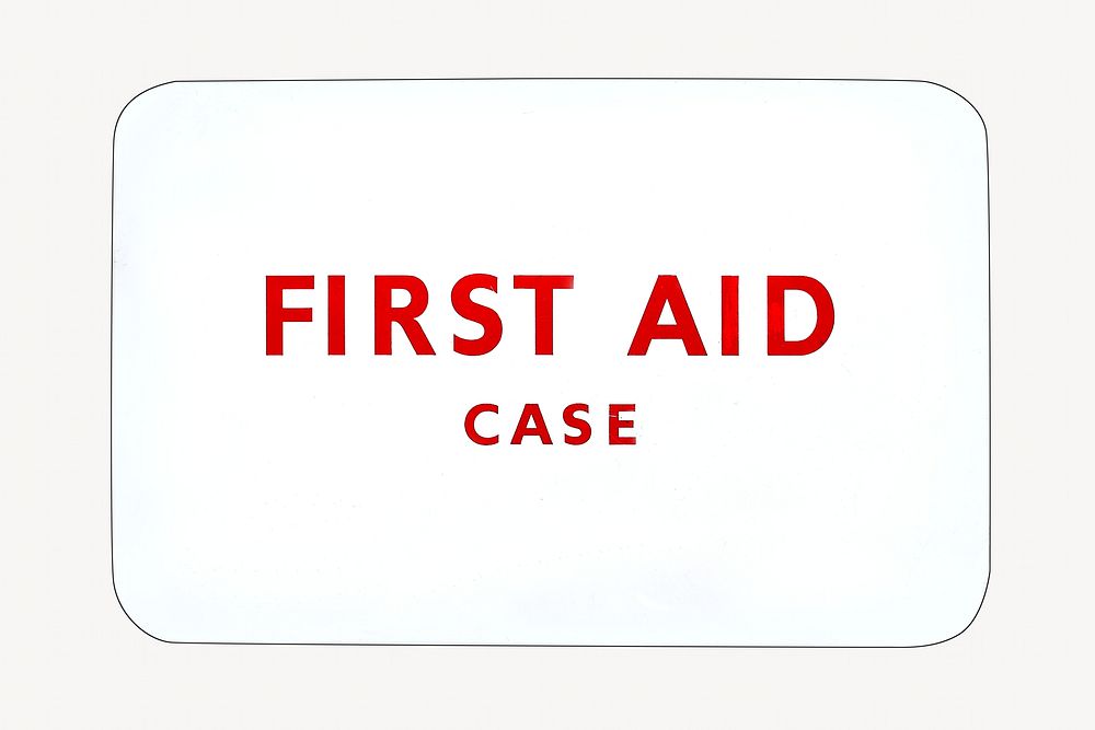 First aid case, isolated object