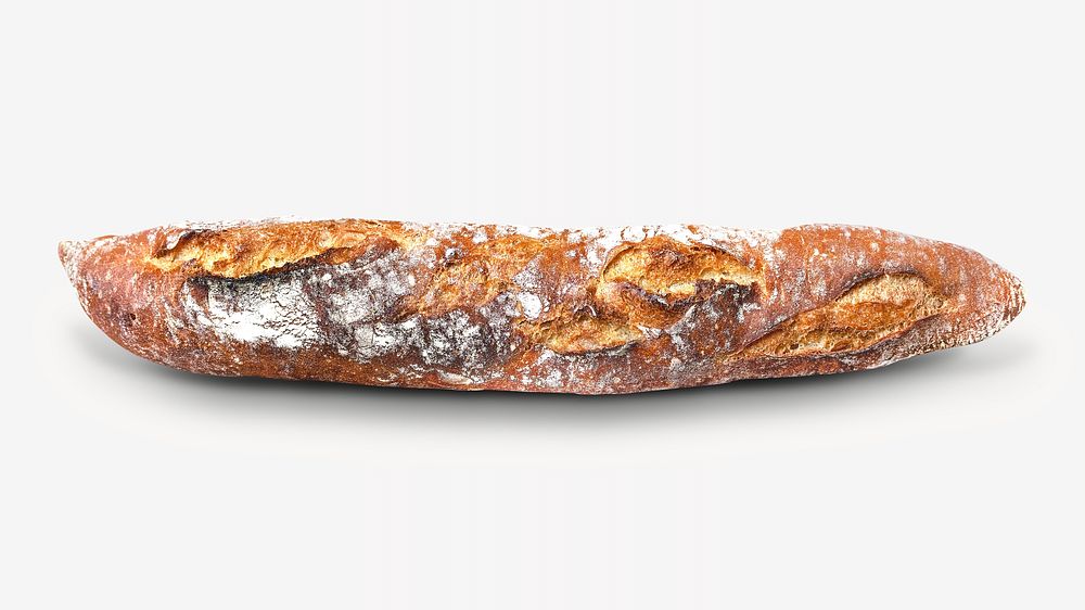 Simple bread image on white
