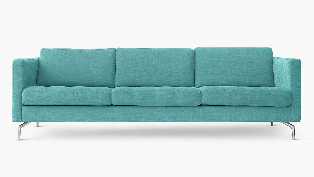 Modern sofa psd mockup living room furniture 