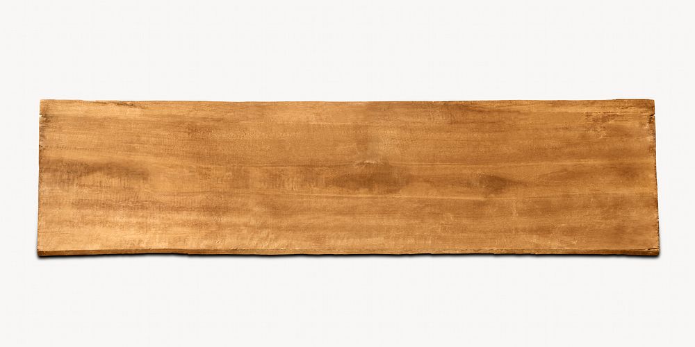 Wooden board image on white