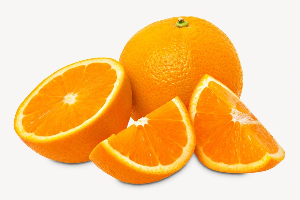 Orange fruit, isolated design