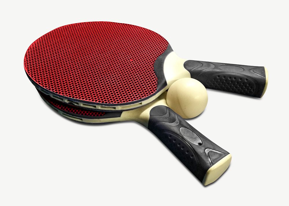 Table tennis paddle isolated object psd