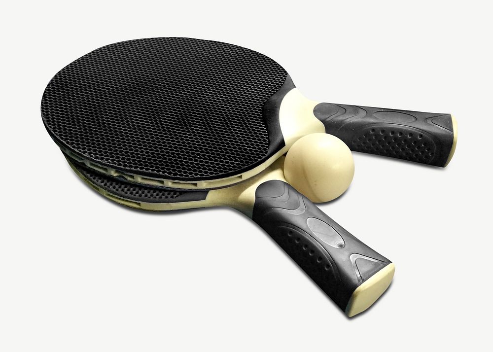 Table tennis paddle isolated object psd