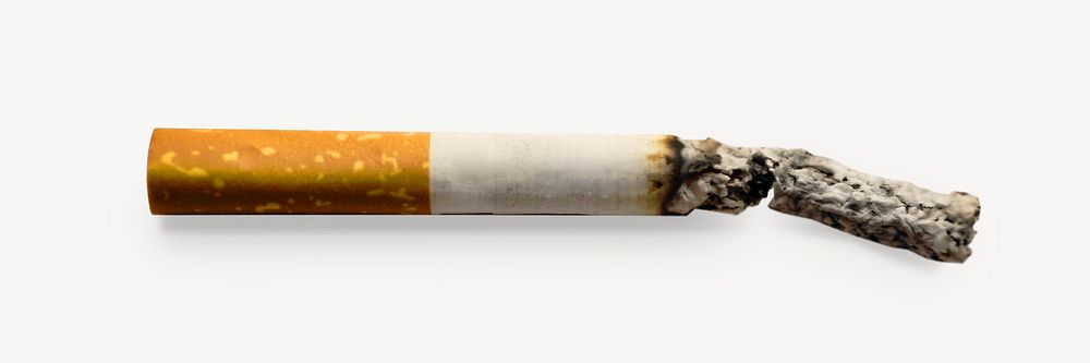 Cigarette smoking isolated object psd