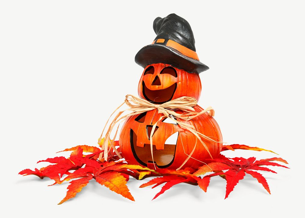 Halloween pumpkin lantern isolated object psd