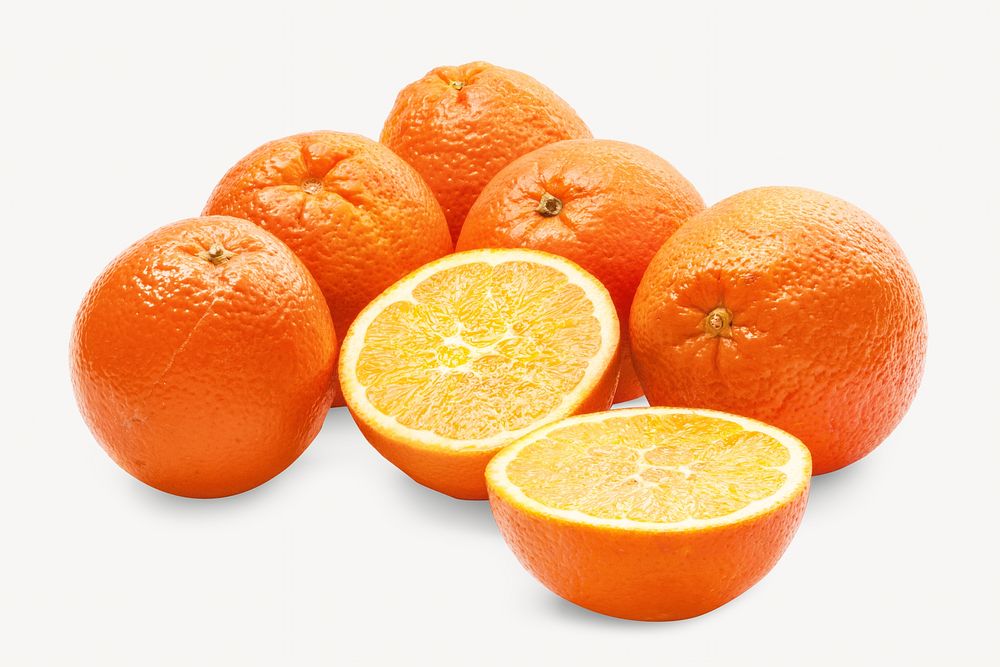 Orange fruit, isolated design