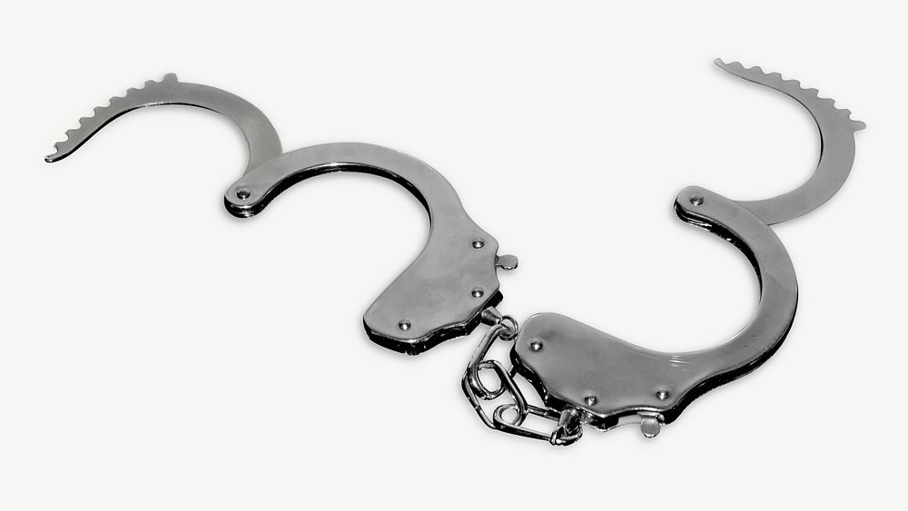 Handcuffs isolated object psd