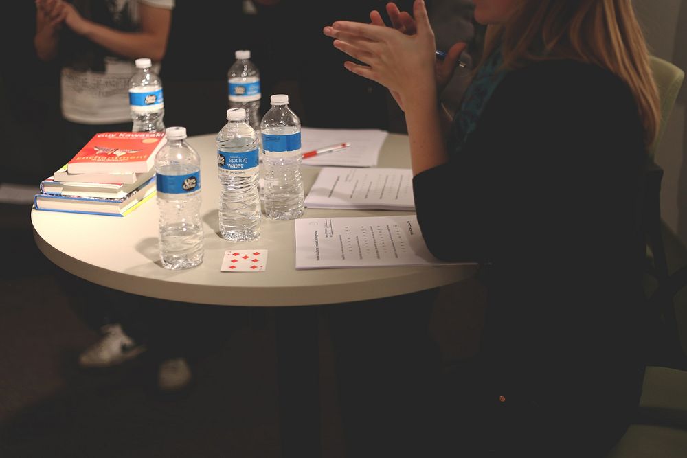 Team meeting. View public domain image source here