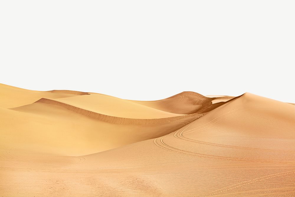 Sand dunes desert border psd