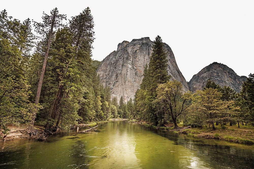 Yosemite National Park, travel border background