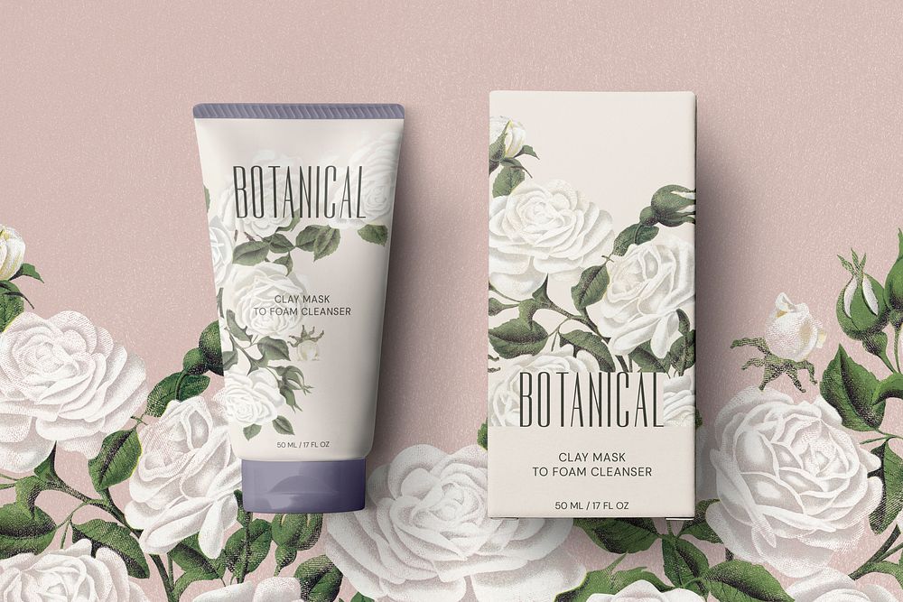 Skincare mockup, tube & packaging for beauty brands psd