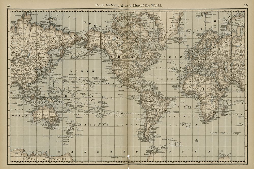 Rand, McNally & Co.'s Map of the World (1878) by Rand McNally and Company