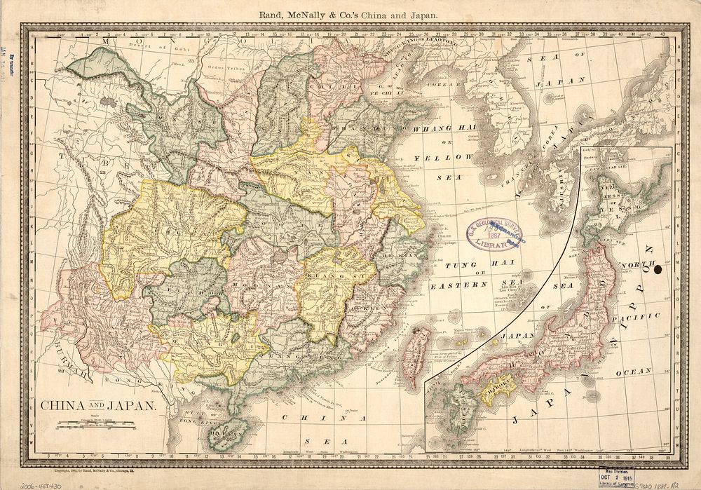 China and Japan (1881) by Rand McNally and Company