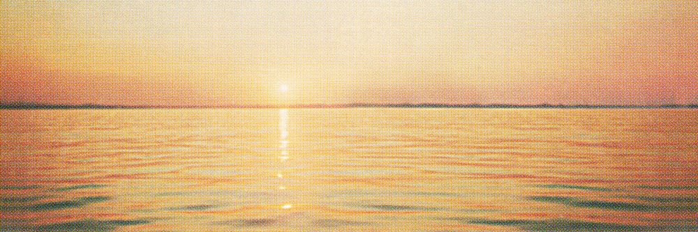 Summer sunset ocean background, vintage illustration. Remixed by rawpixel.