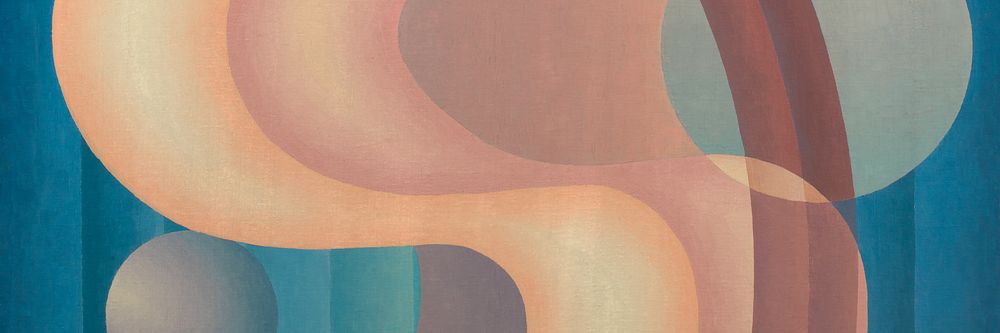 Abstract geometric composition background, vintage illustration by Stuart Walker. Remixed by rawpixel.