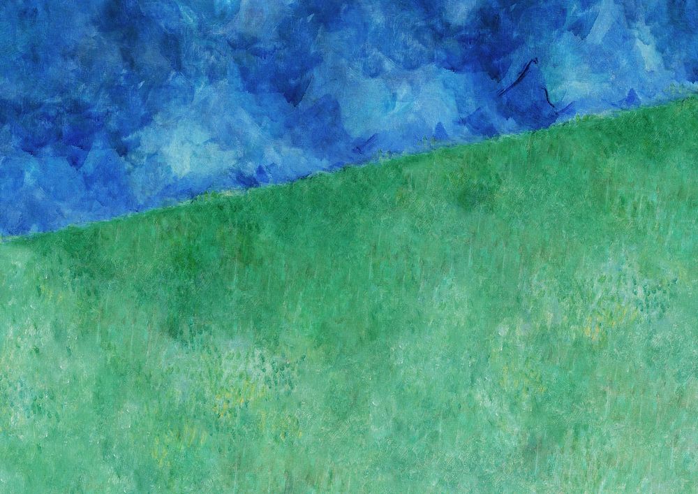 Blue & green background, vintage oil paint texture by Cyprián Majerník. Remixed by rawpixel.