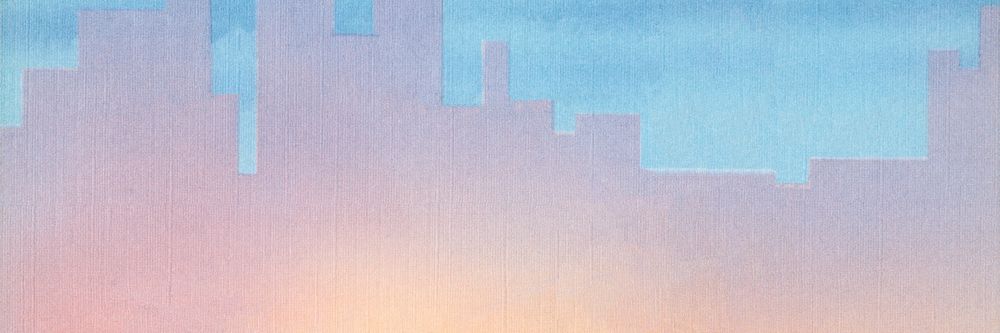 Gradient urban silhouette background for Twitter header. Remixed by rawpixel.