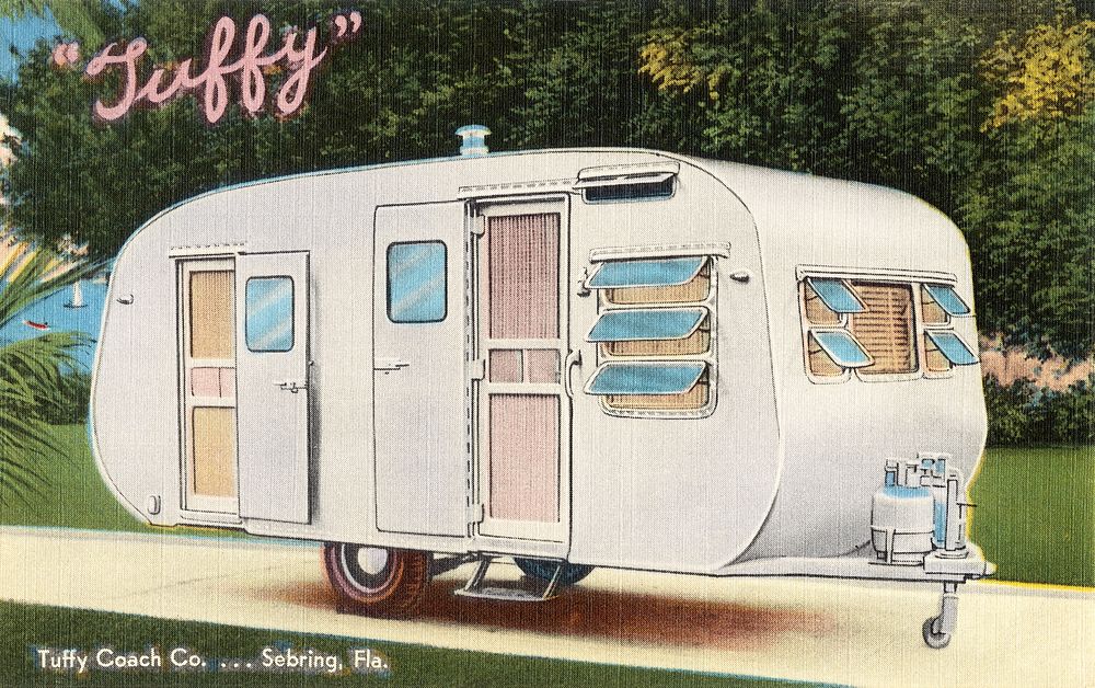 "Tuffy". Tuffy Coach Co. - Sebring, Fla. (1930&ndash;1945), vintage postcard. Original public domain image from Digital…