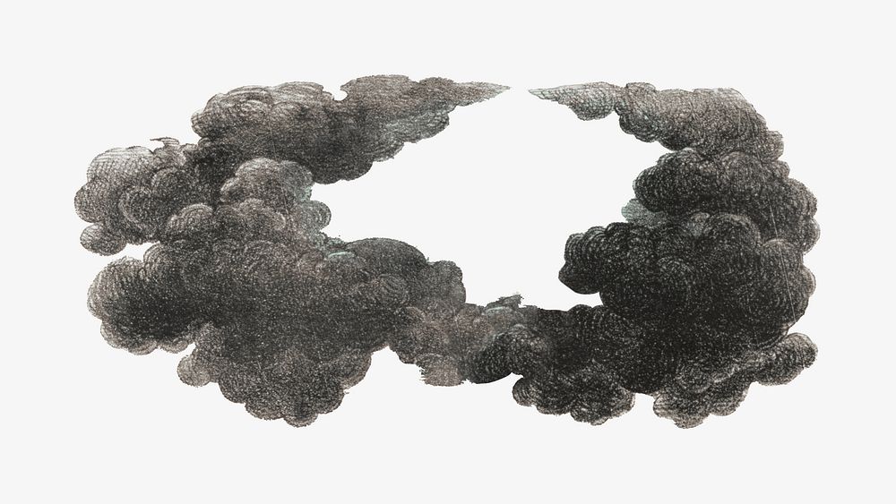 Cloud, vintage illustration. Remixed by rawpixel.