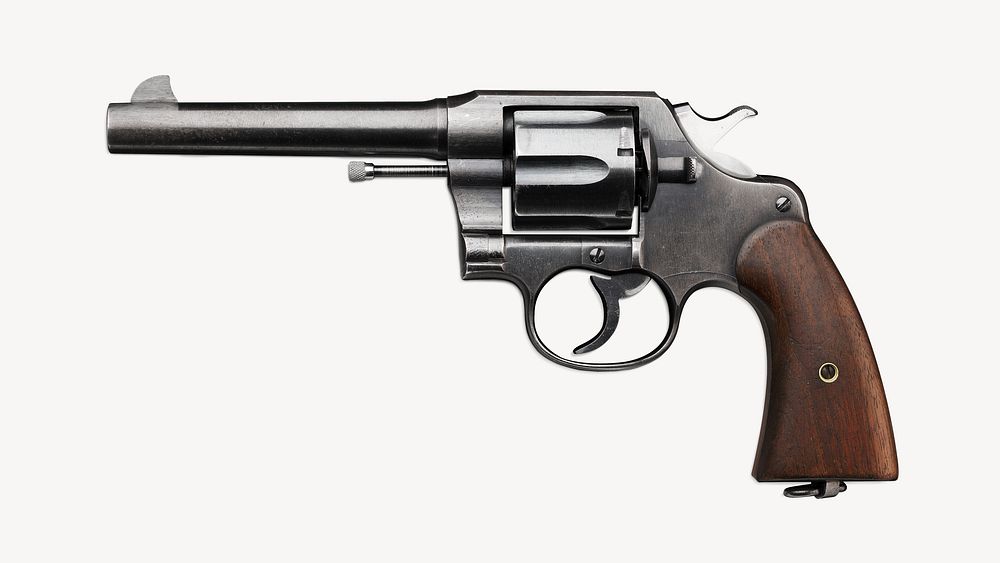M1917 Revolver gun issued by US Army during WWI. Remixed by rawpixel.