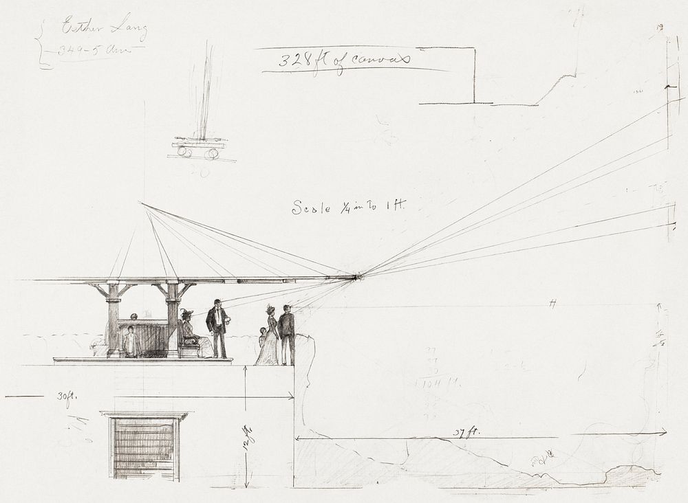 Perspective Sketch (1917) by Louis Schaettle. Original public domain image from The Smithsonian Institution. Digitally…