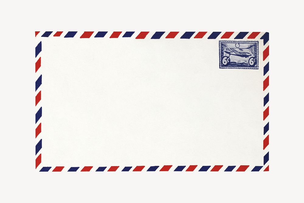 Vintage envelope illustration. Remixed by rawpixel. 