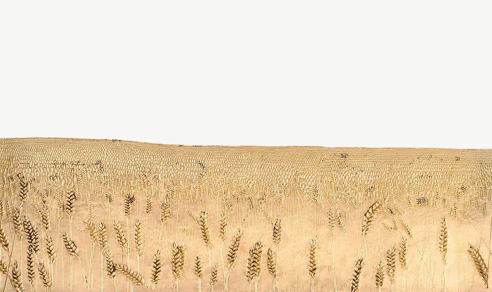 Wheat field border illustration psd. Remixed by rawpixel. 